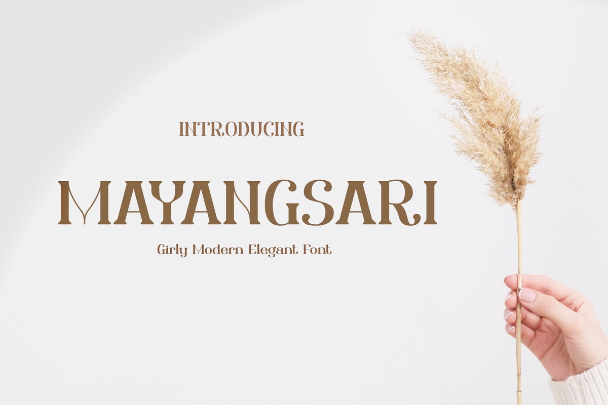 Пример шрифта Mayangsari #1