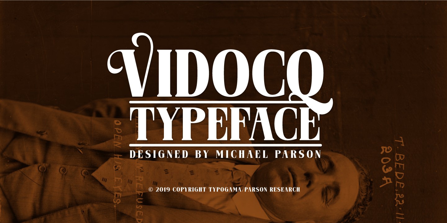 Пример шрифта Vidocq #1