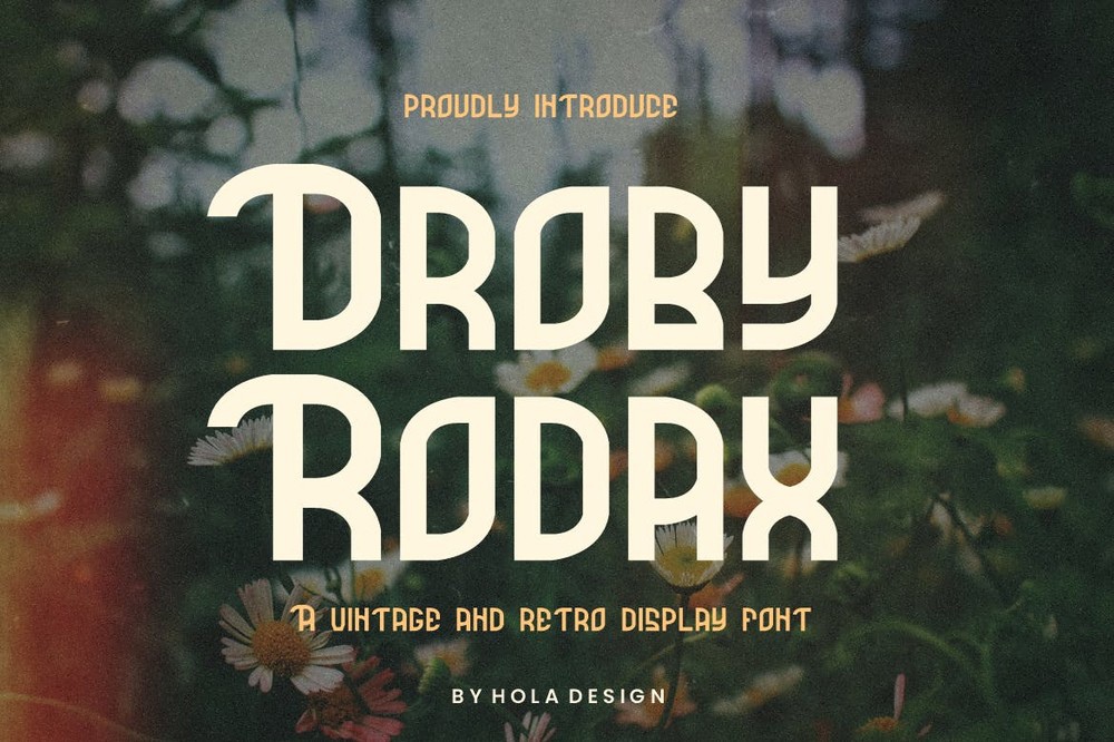 Пример шрифта Droby Rodax #1