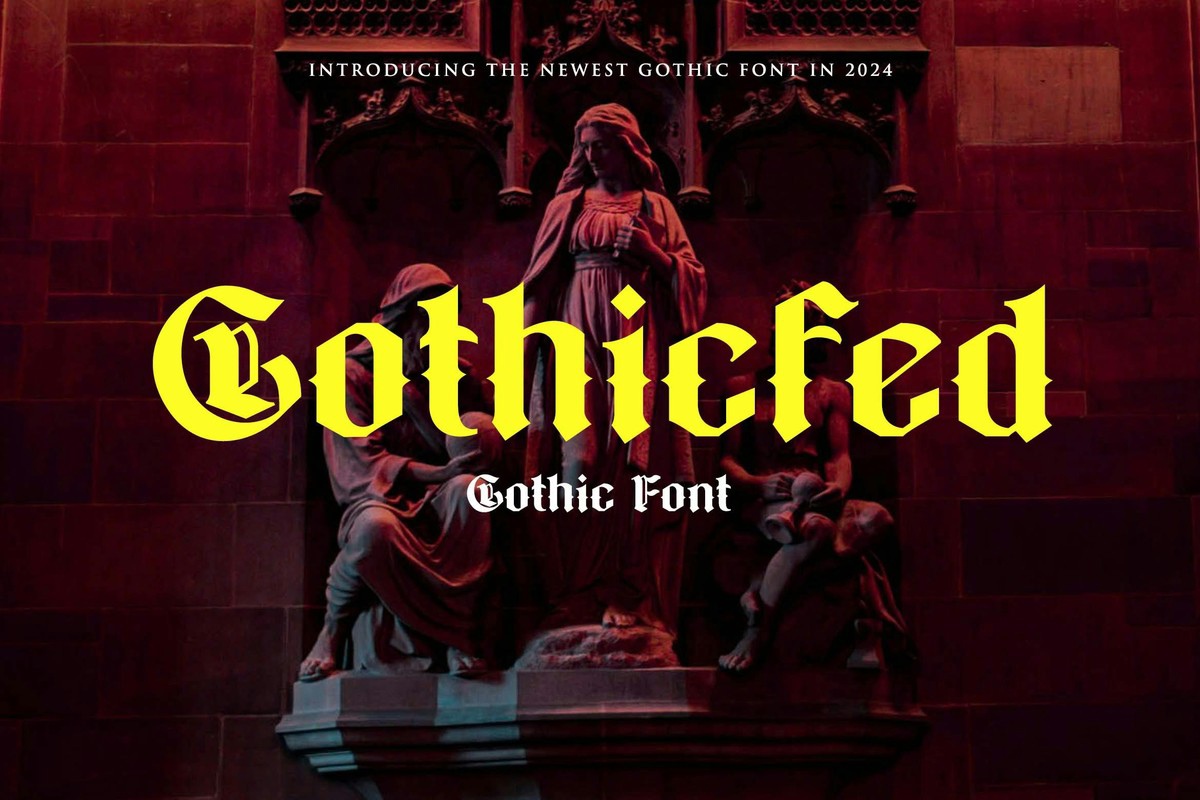 Пример шрифта Gothicfed #1