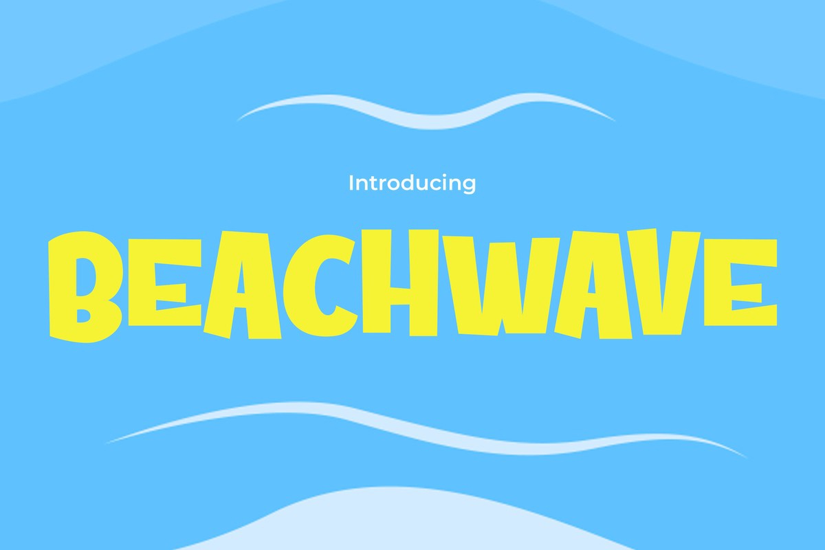 Пример шрифта Beachwave #1