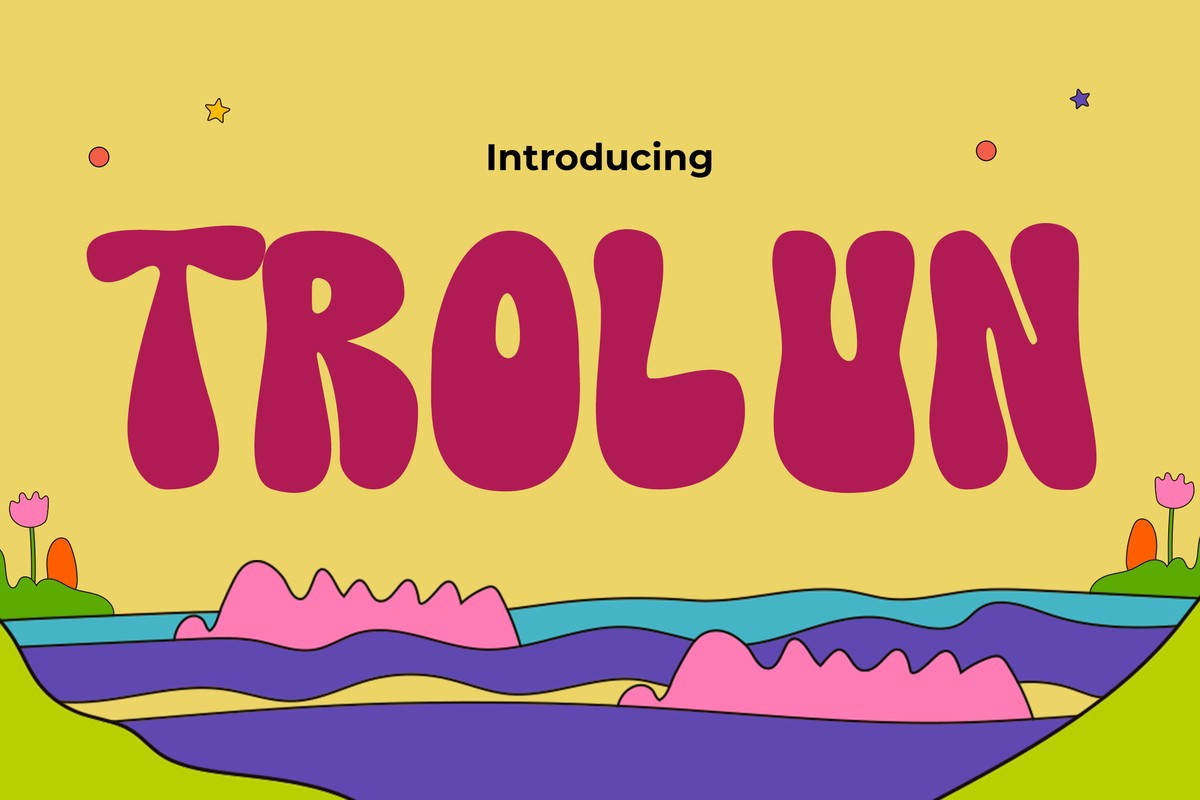 Пример шрифта Trolun #1