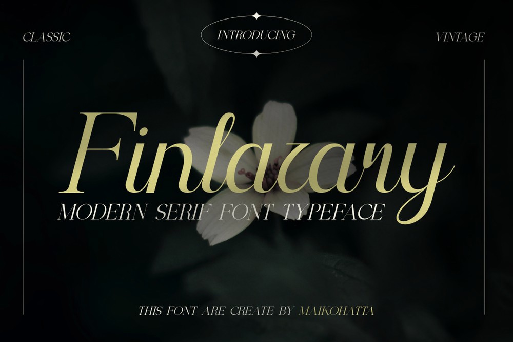Пример шрифта Finlazary #1