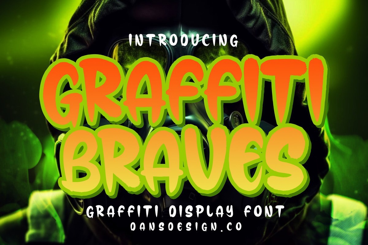 Пример шрифта Graffiti Braves #1