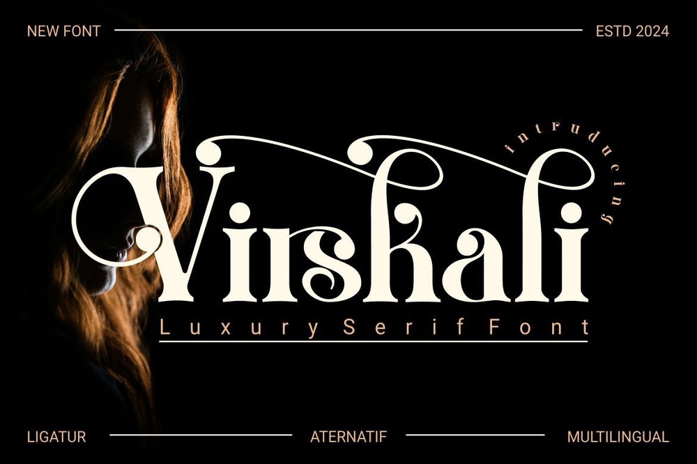 Пример шрифта Virskali #1