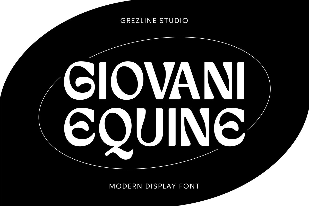 Пример шрифта Giovani Equine #1