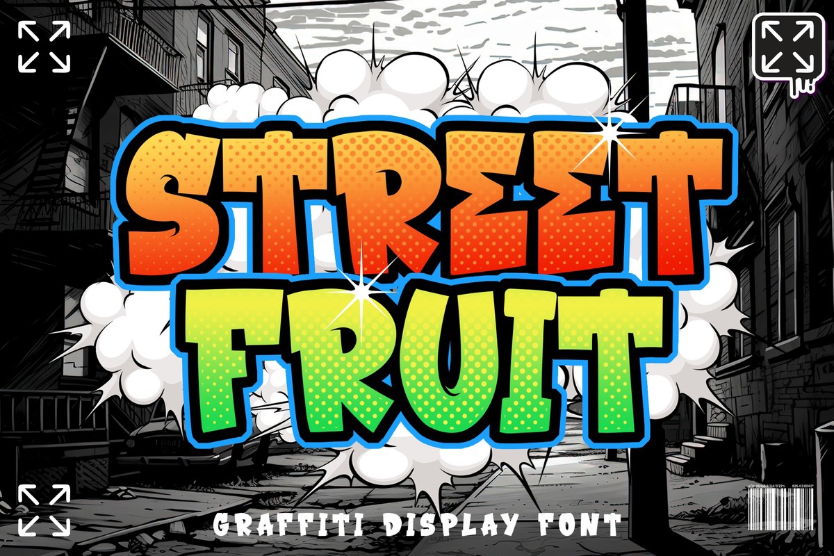 Пример шрифта Street Fruit #1