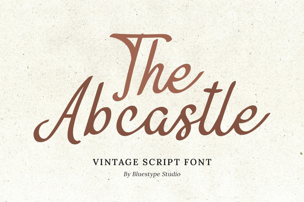 Пример шрифта The Abcastle #1