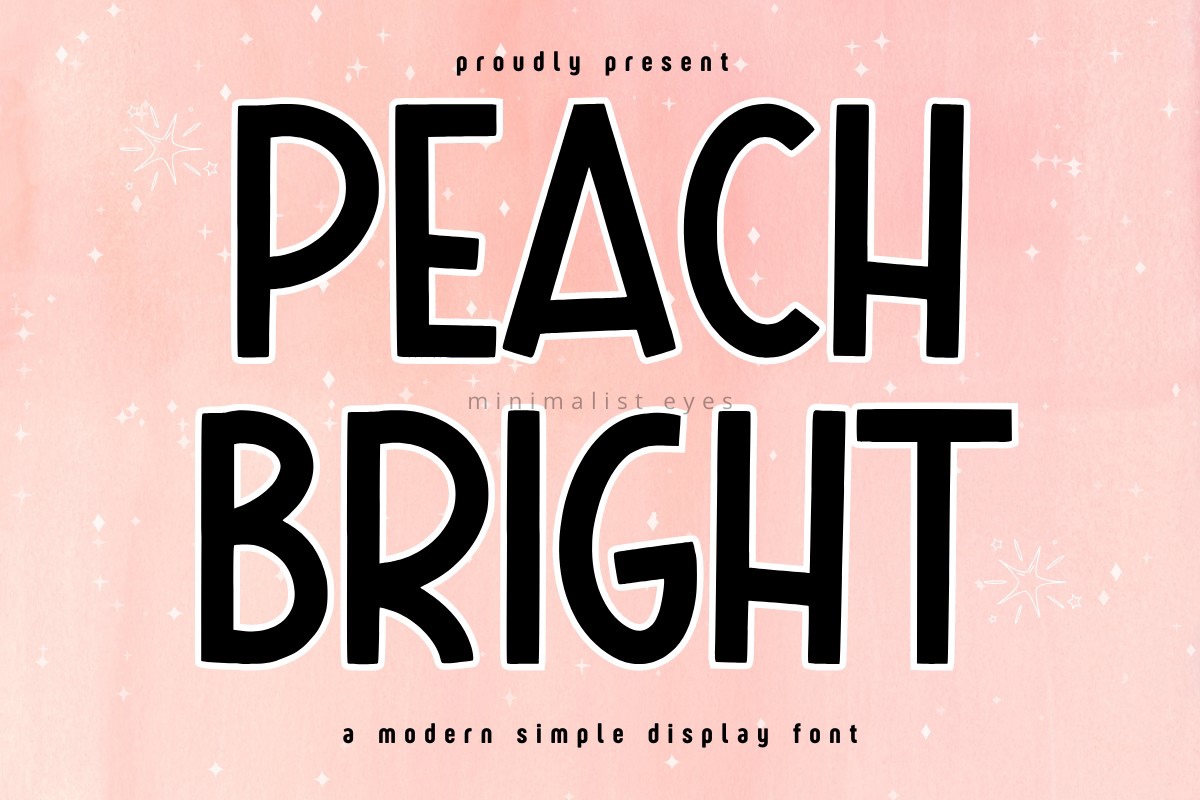 Пример шрифта Peach Bright #1