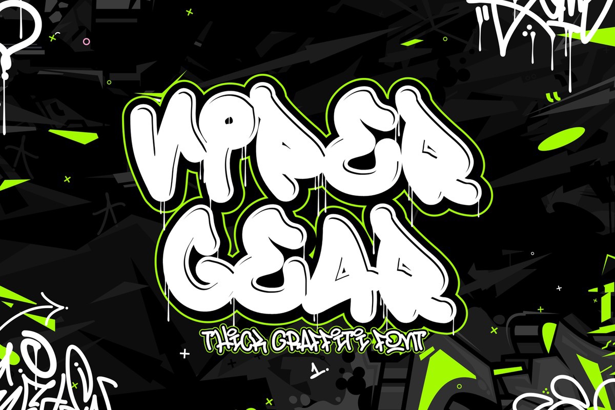 Пример шрифта Viper Gear #1