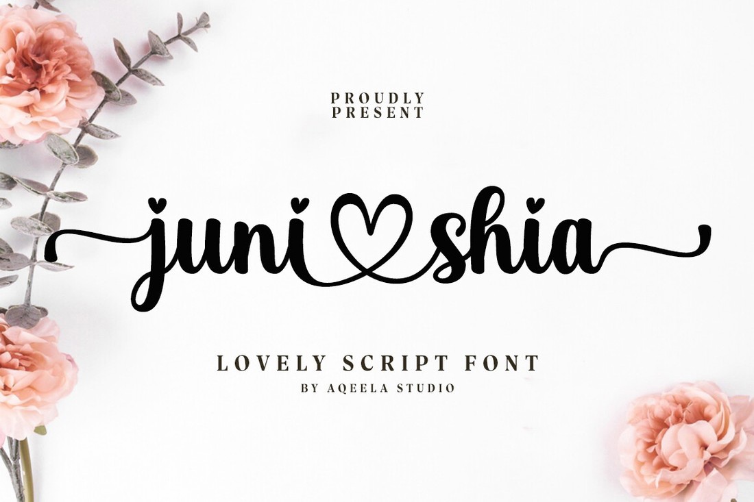 Пример шрифта Juni Shia #1