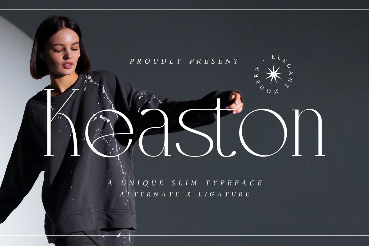 Пример шрифта Keaston #1