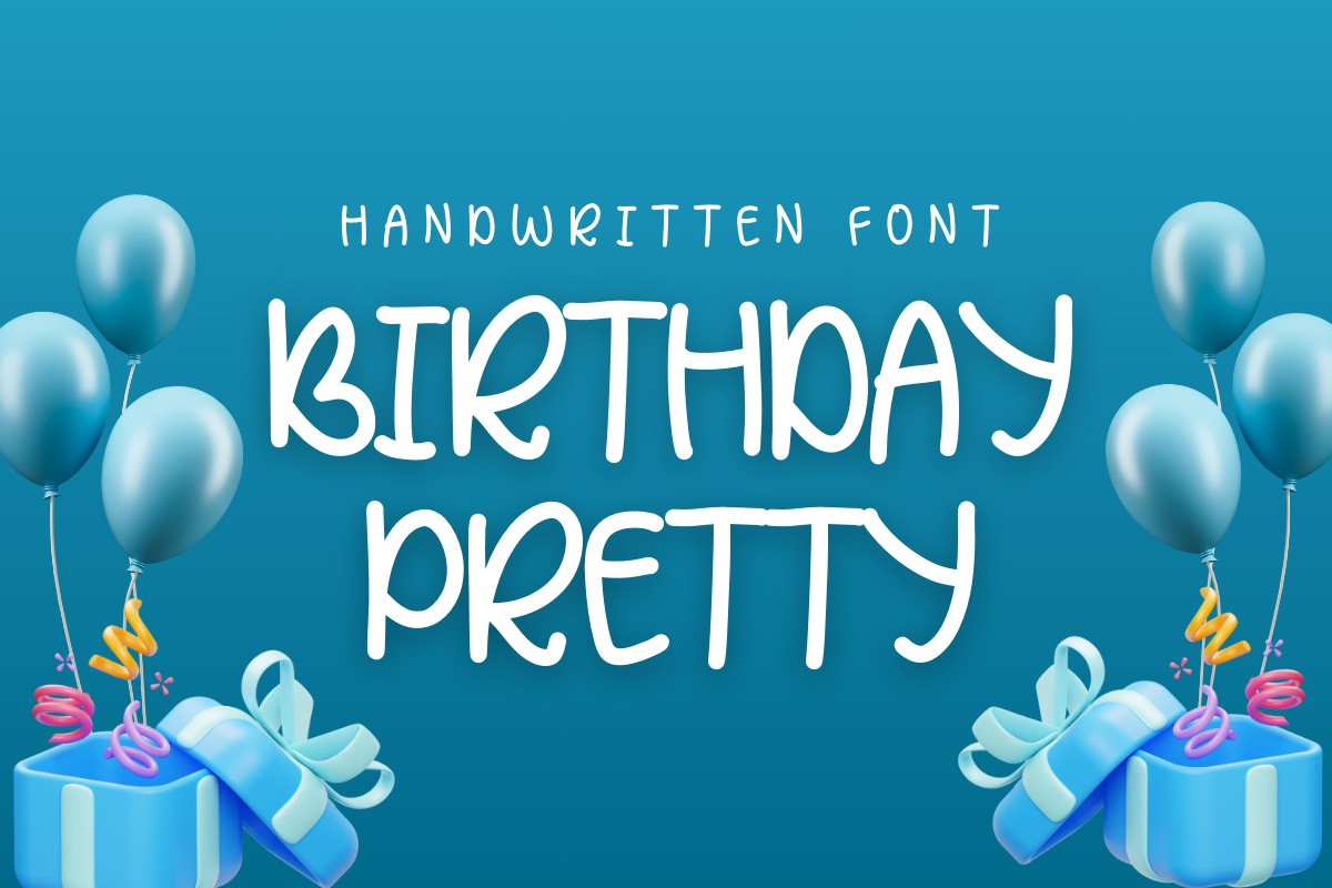 Пример шрифта Birthday Pretty #1
