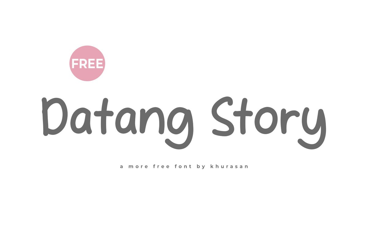 Пример шрифта Datang Story #1