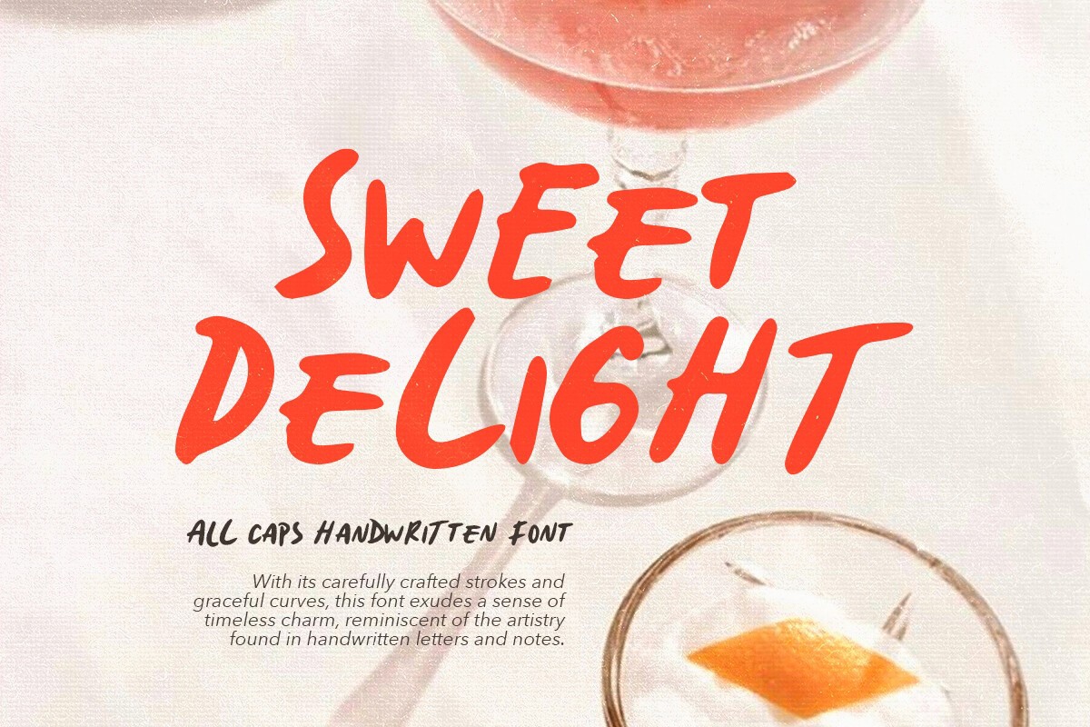 Пример шрифта Sweet Delight #1