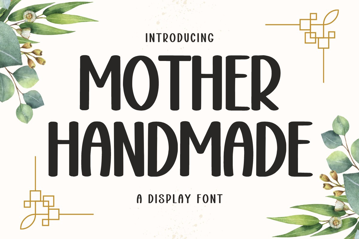 Пример шрифта Mother Handmade #1