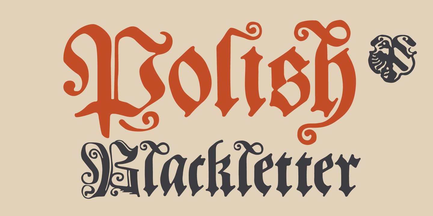 Пример шрифта Polish Blackletter #1