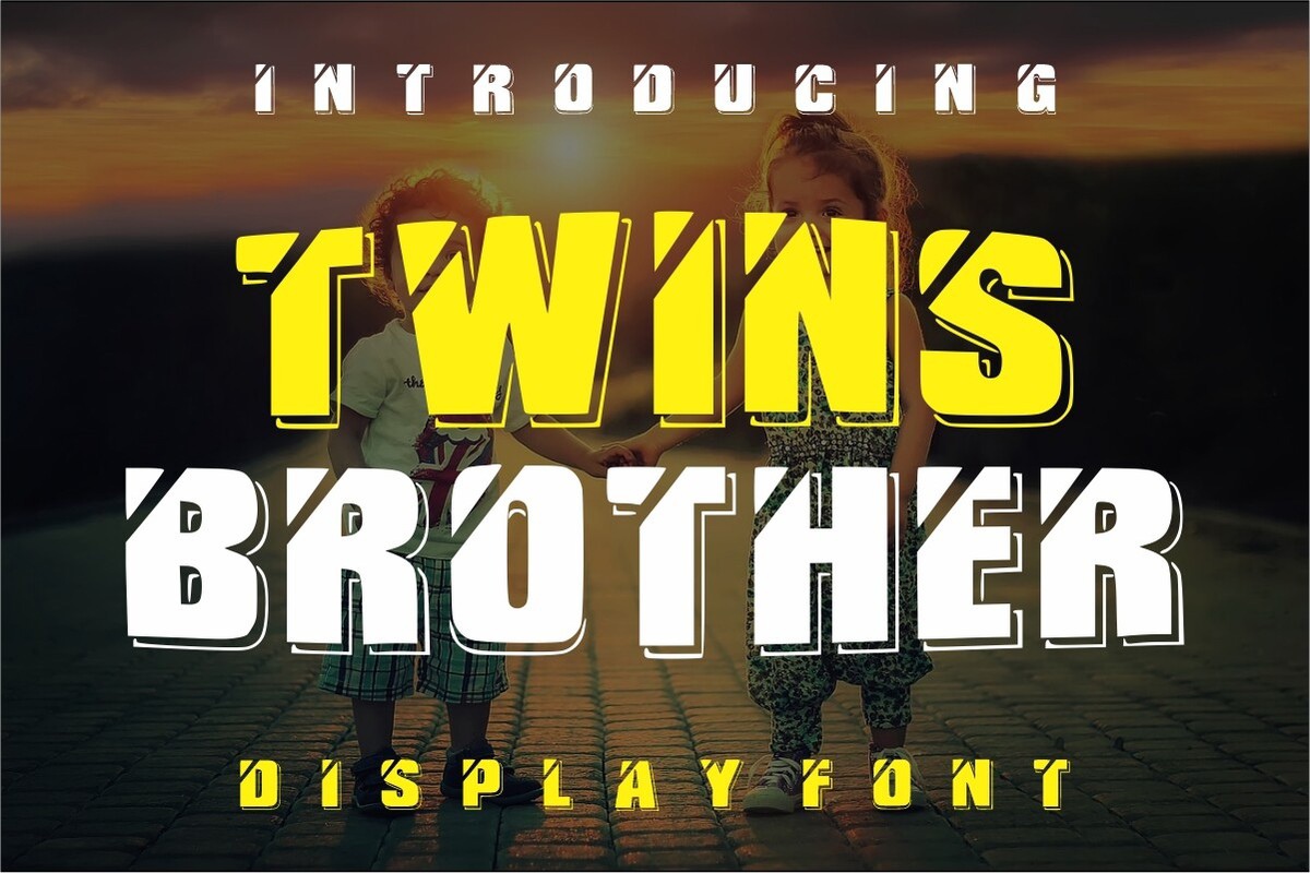 Пример шрифта Twins Brother #1