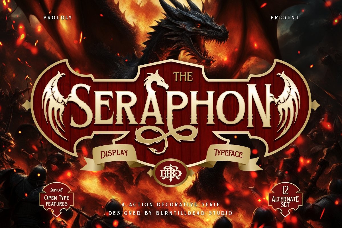 Пример шрифта Seraphon #1
