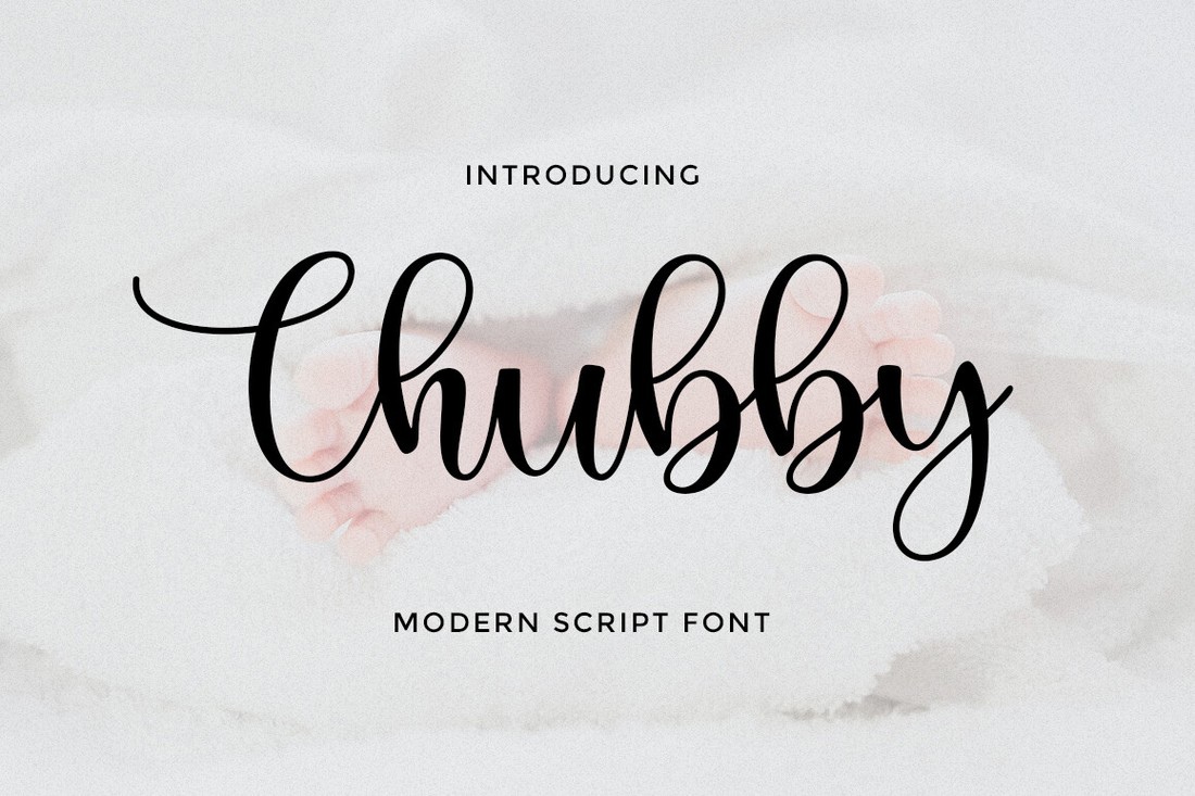 Пример шрифта Chubby Script #1