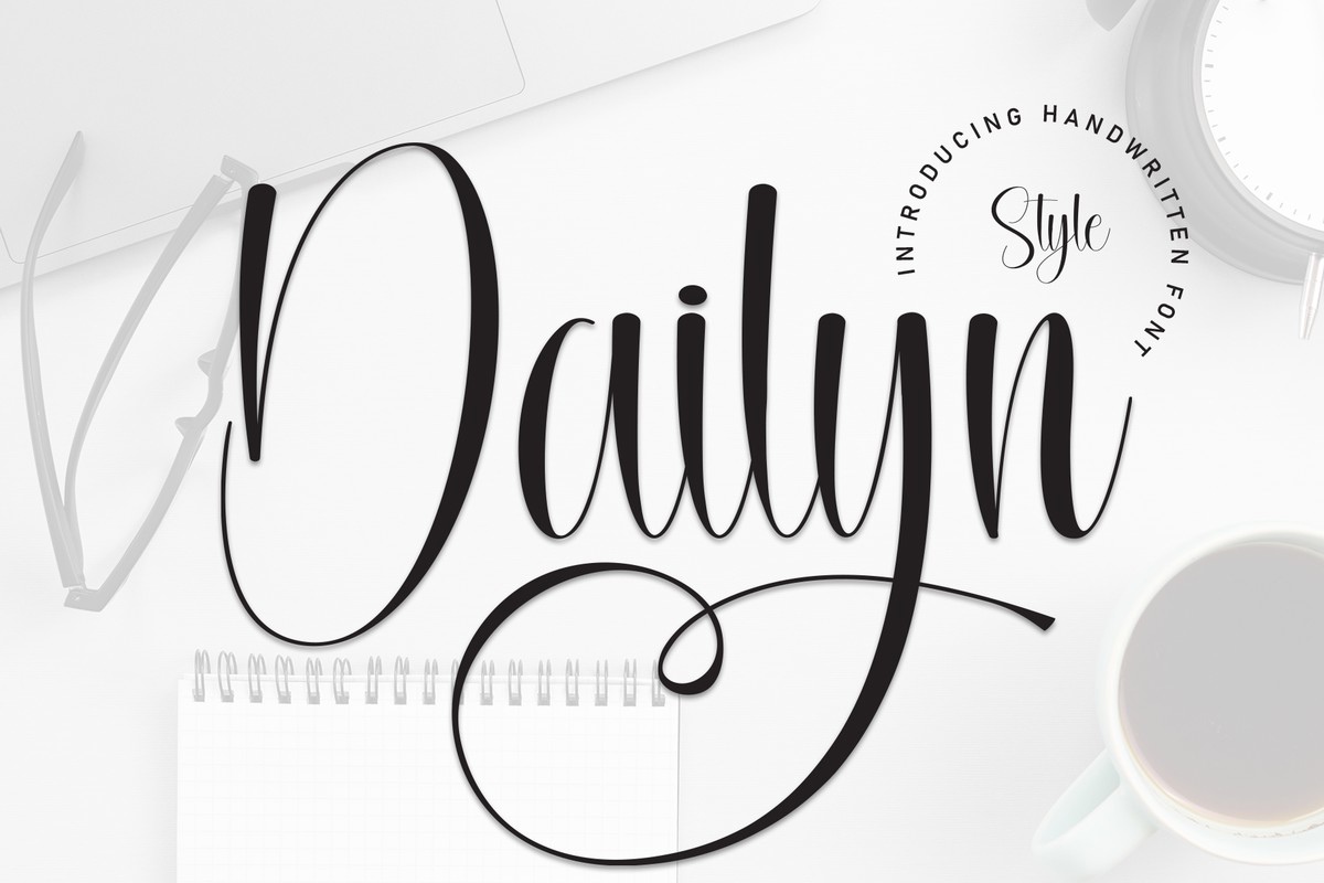 Пример шрифта Dailyn #1
