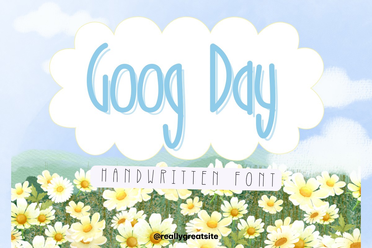Пример шрифта Goog Day #1