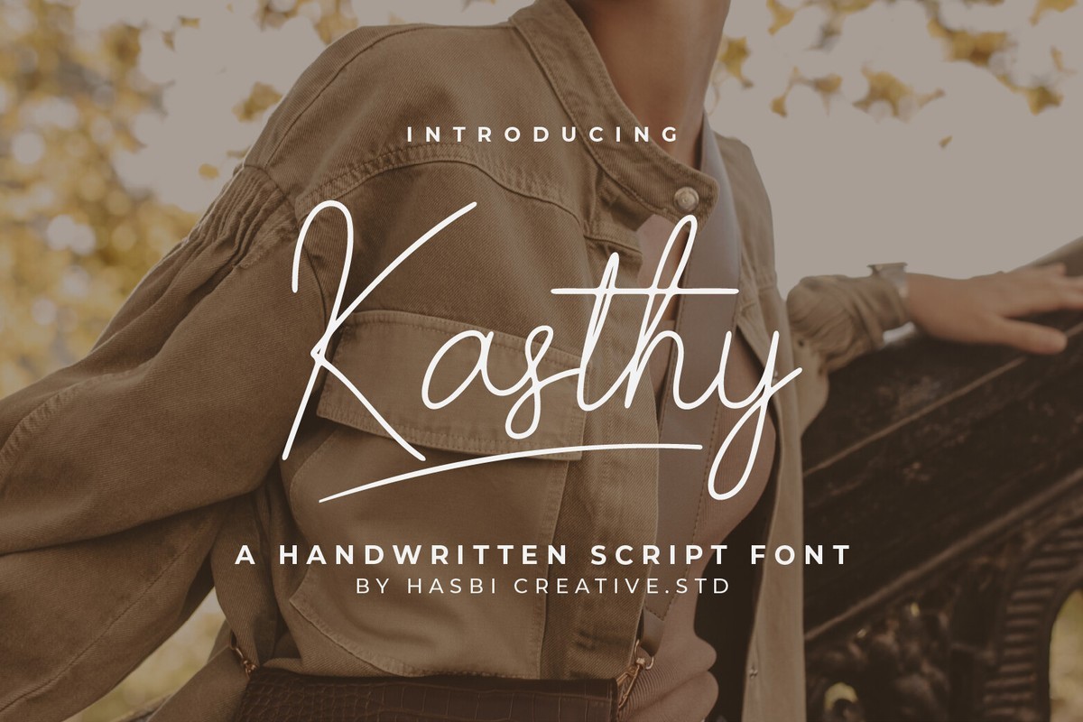 Пример шрифта Kasthy Script #1