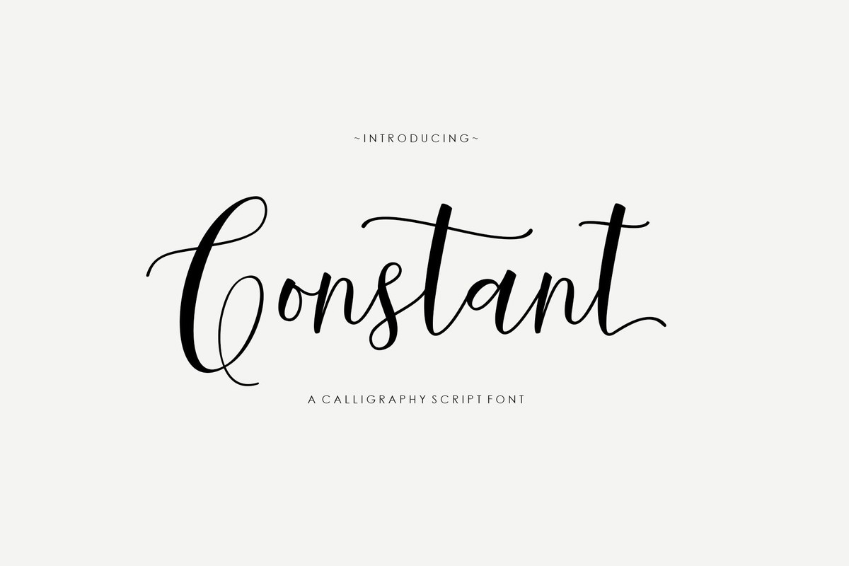 Пример шрифта Constant #1