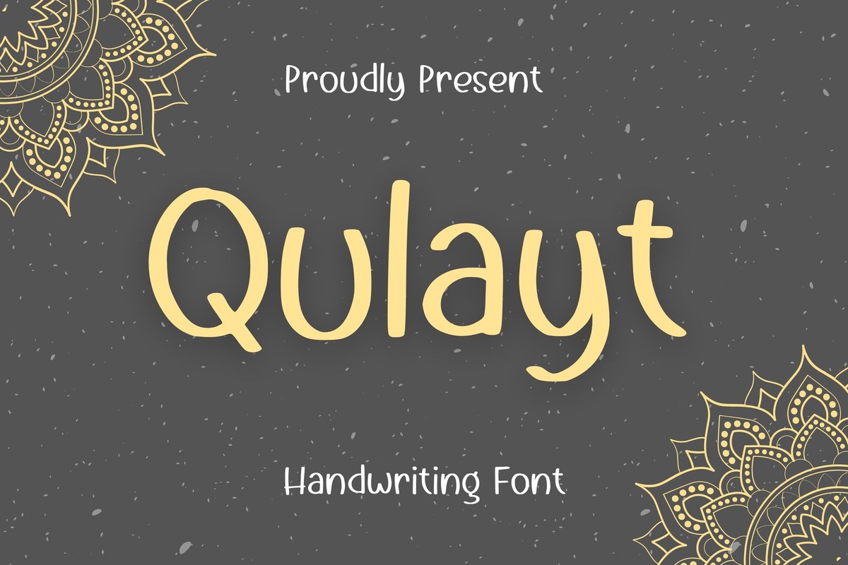 Пример шрифта Qulayt #1