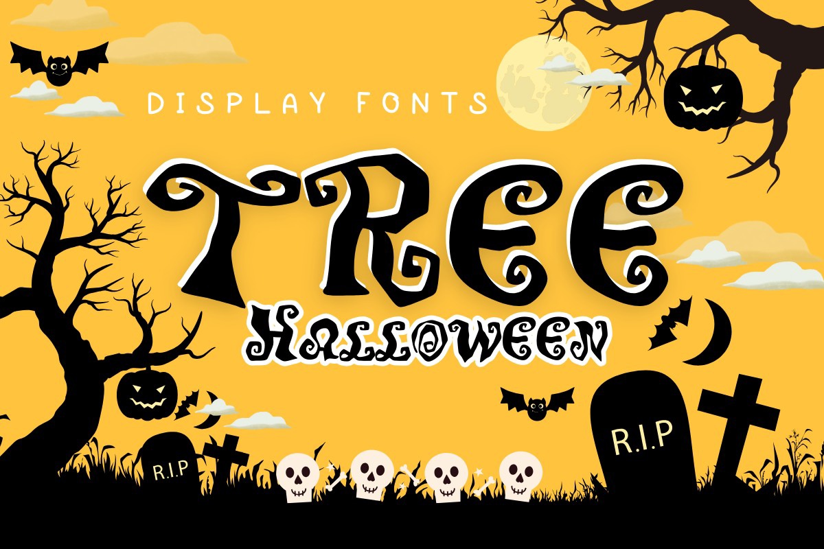 Пример шрифта Tree Halloween #1