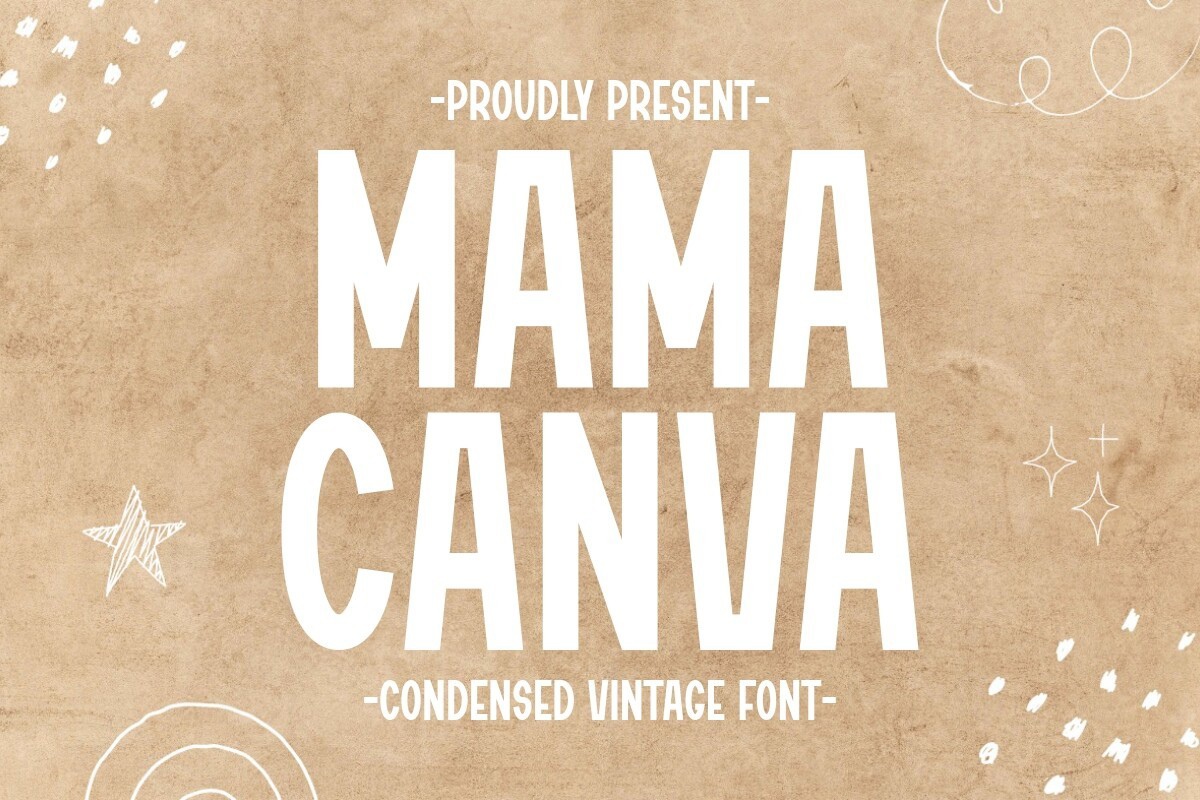 Пример шрифта Mama Canva #1