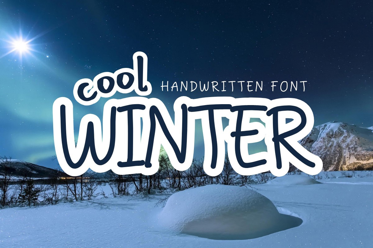 Пример шрифта Cool Winter #1