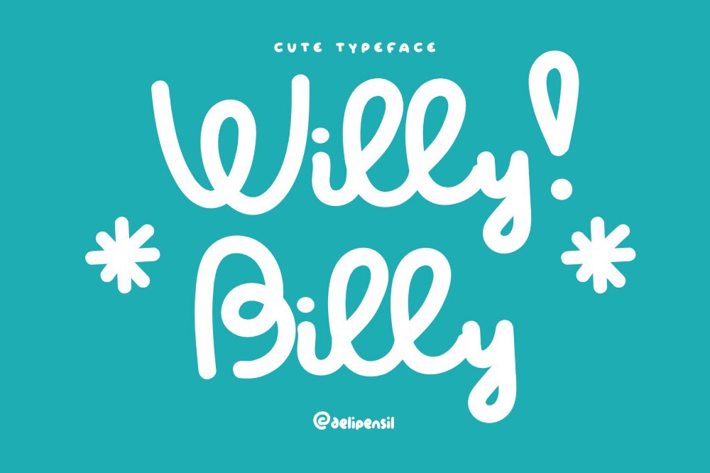 Пример шрифта Willybilly #1