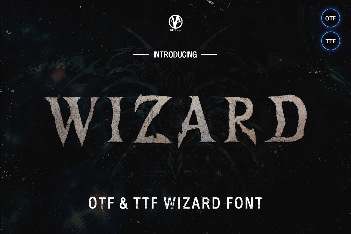 Пример шрифта Wizard #1