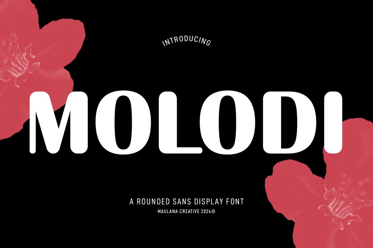 Пример шрифта Molodi #1