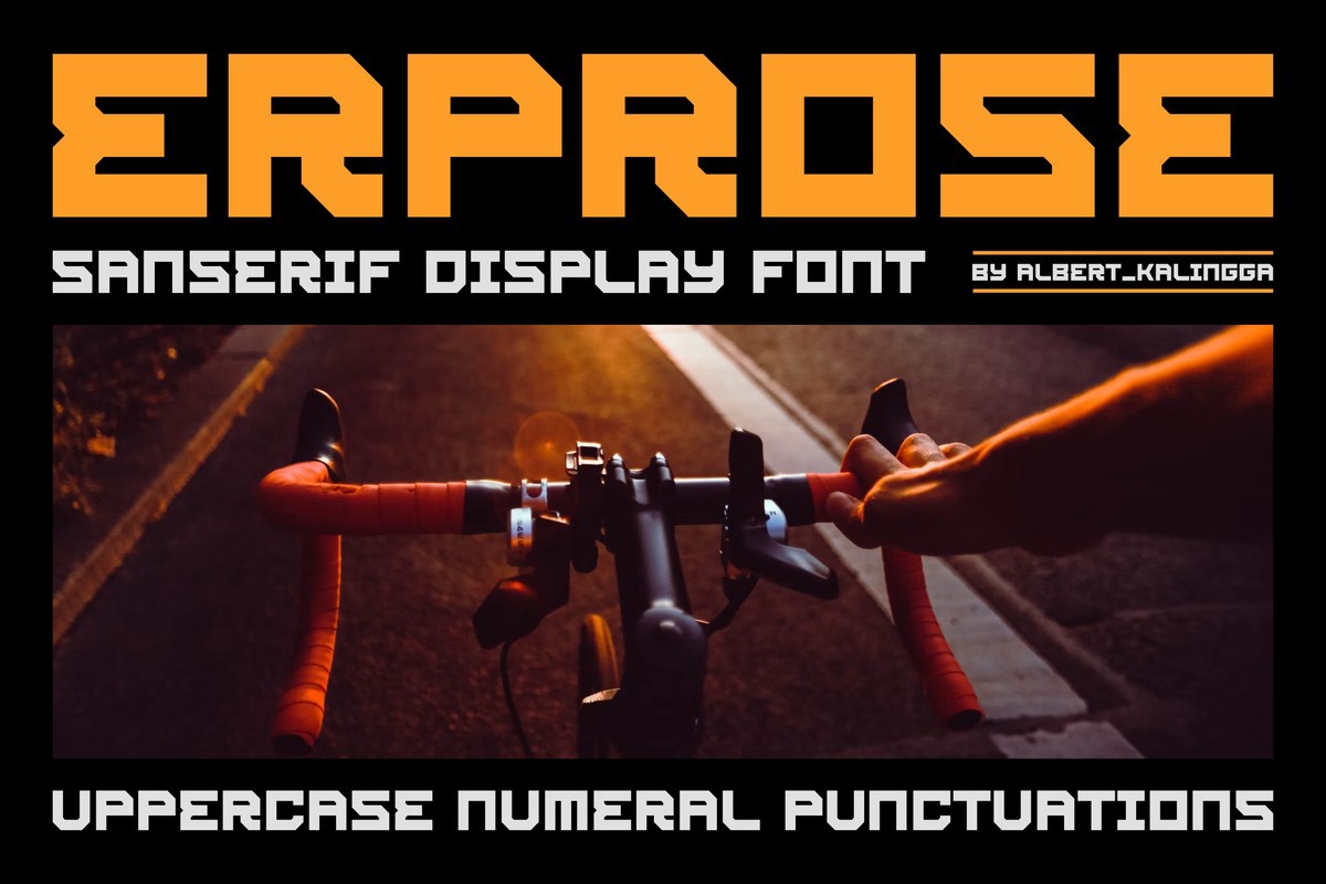 Пример шрифта Erprose #1