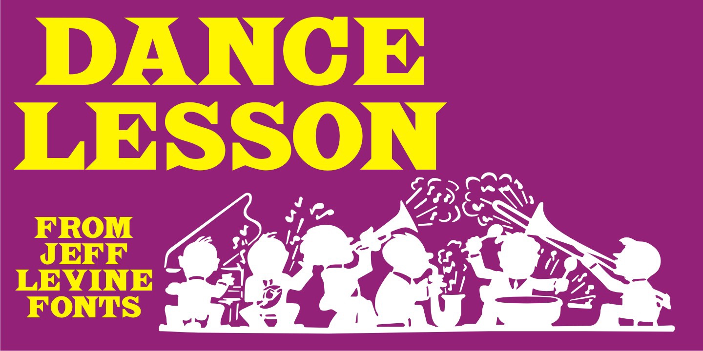 Пример шрифта Dance Lesson JNL #1