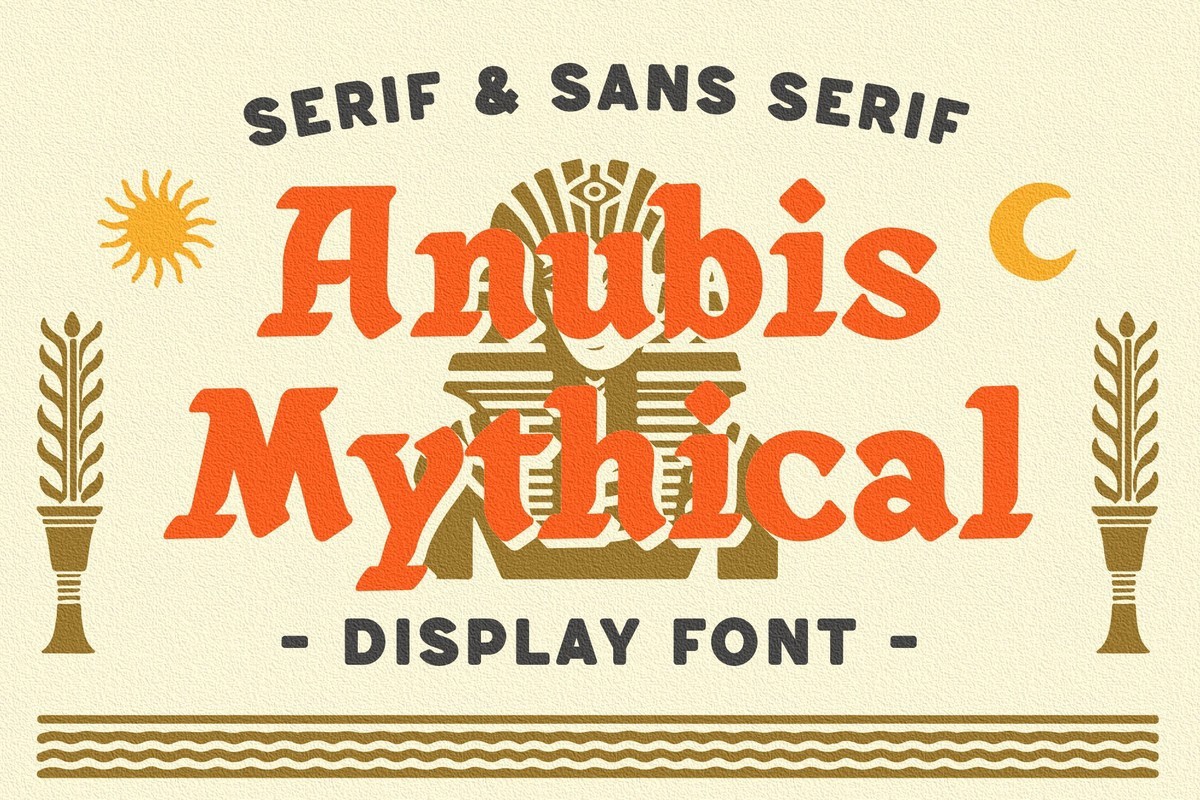 Пример шрифта Anubis Mythical #1