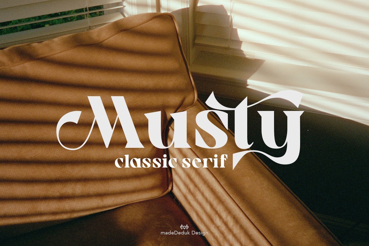 Пример шрифта Musty #1