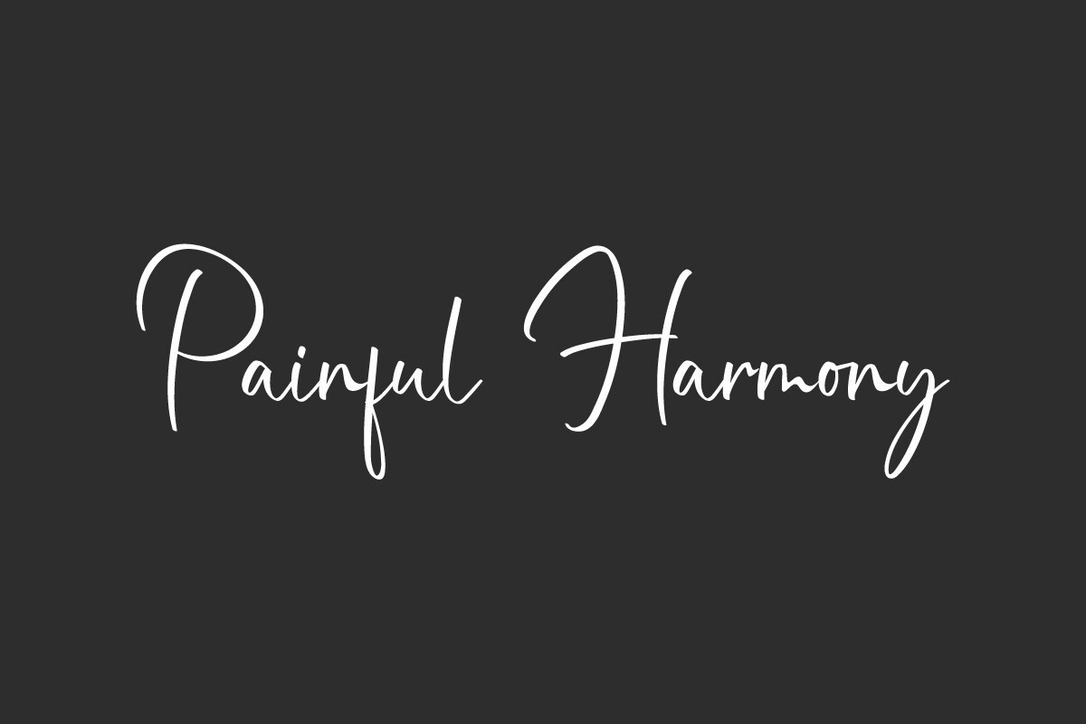 Пример шрифта Painful Harmony #1