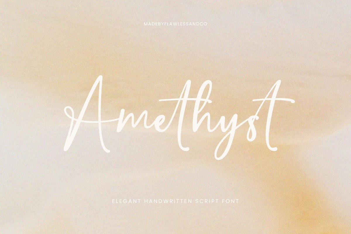 Пример шрифта Amethyst #1