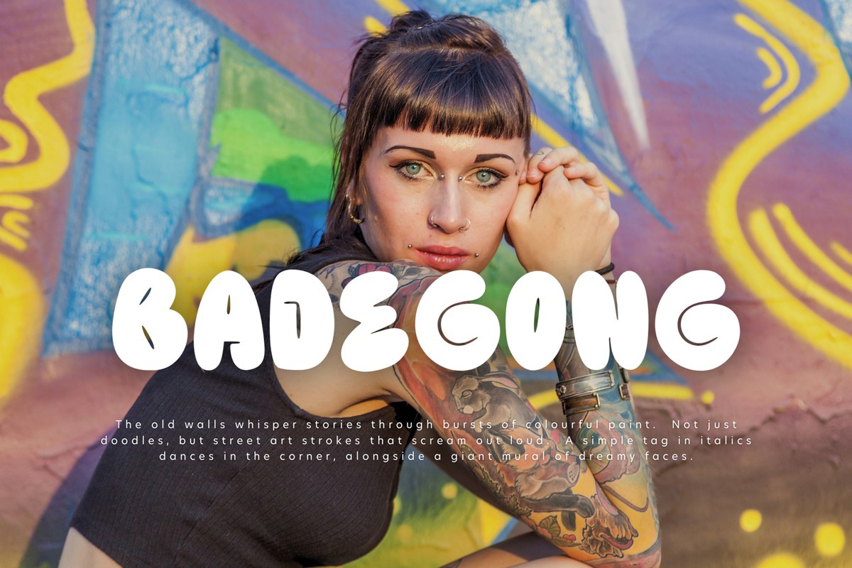 Пример шрифта Badegong #1
