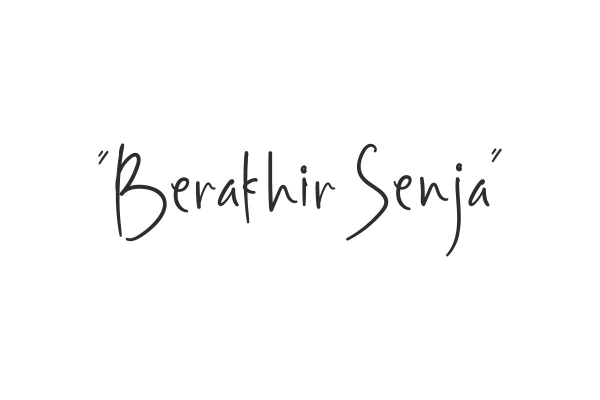 Пример шрифта Berakhir Senja #1