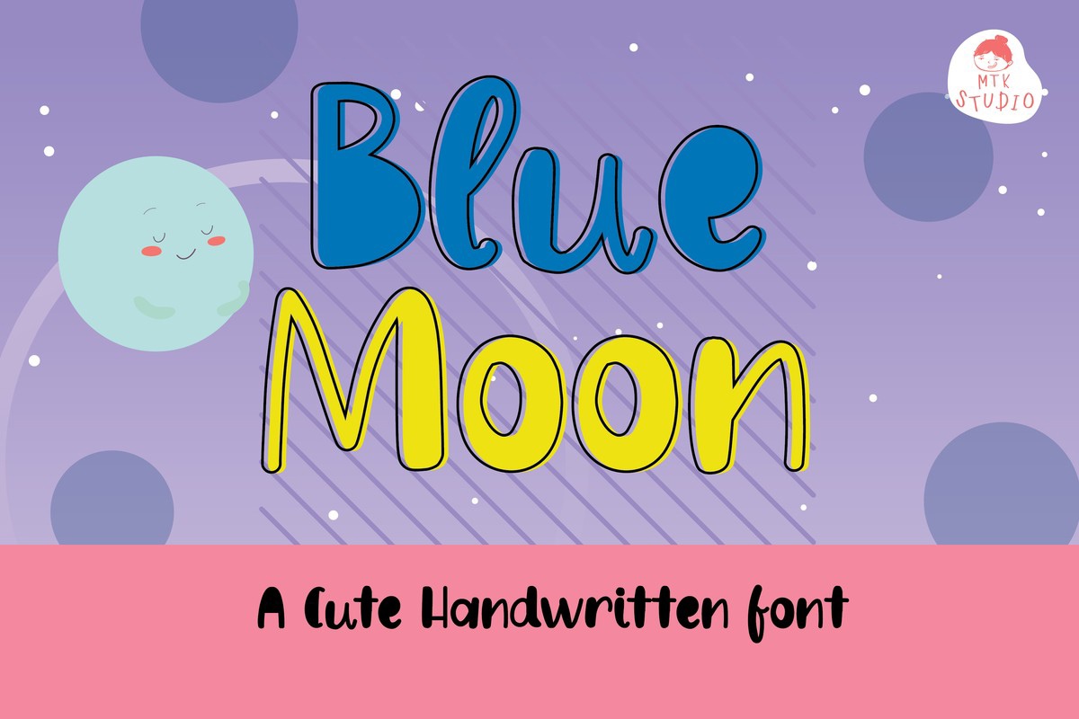 Пример шрифта BlueMoon #1