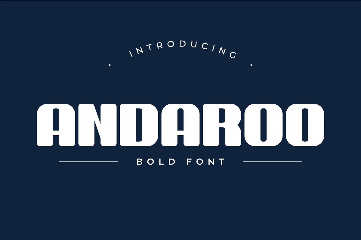 Пример шрифта Andaroo Bold #1