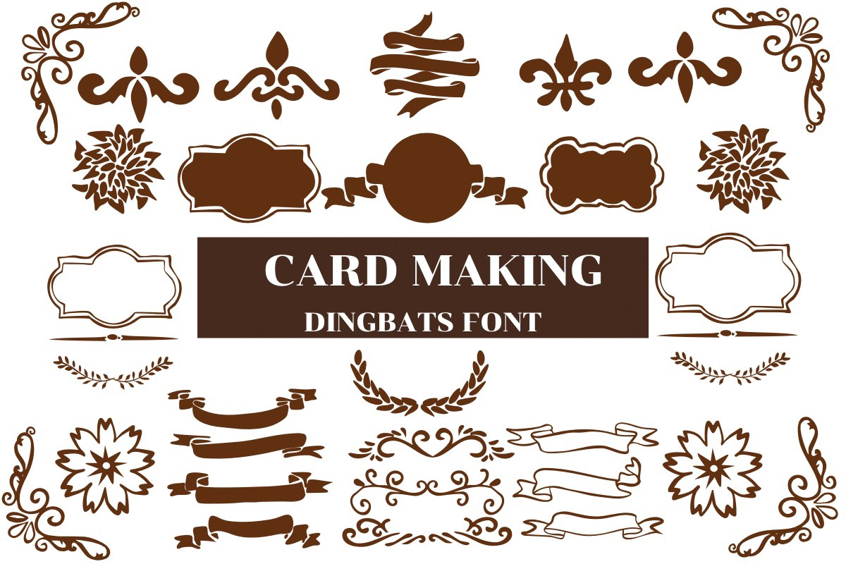 Пример шрифта Card Making #1