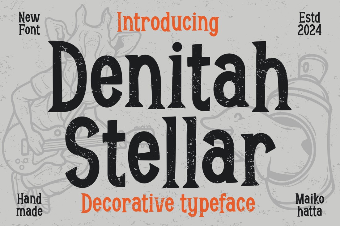 Пример шрифта Denitah Stellar #1