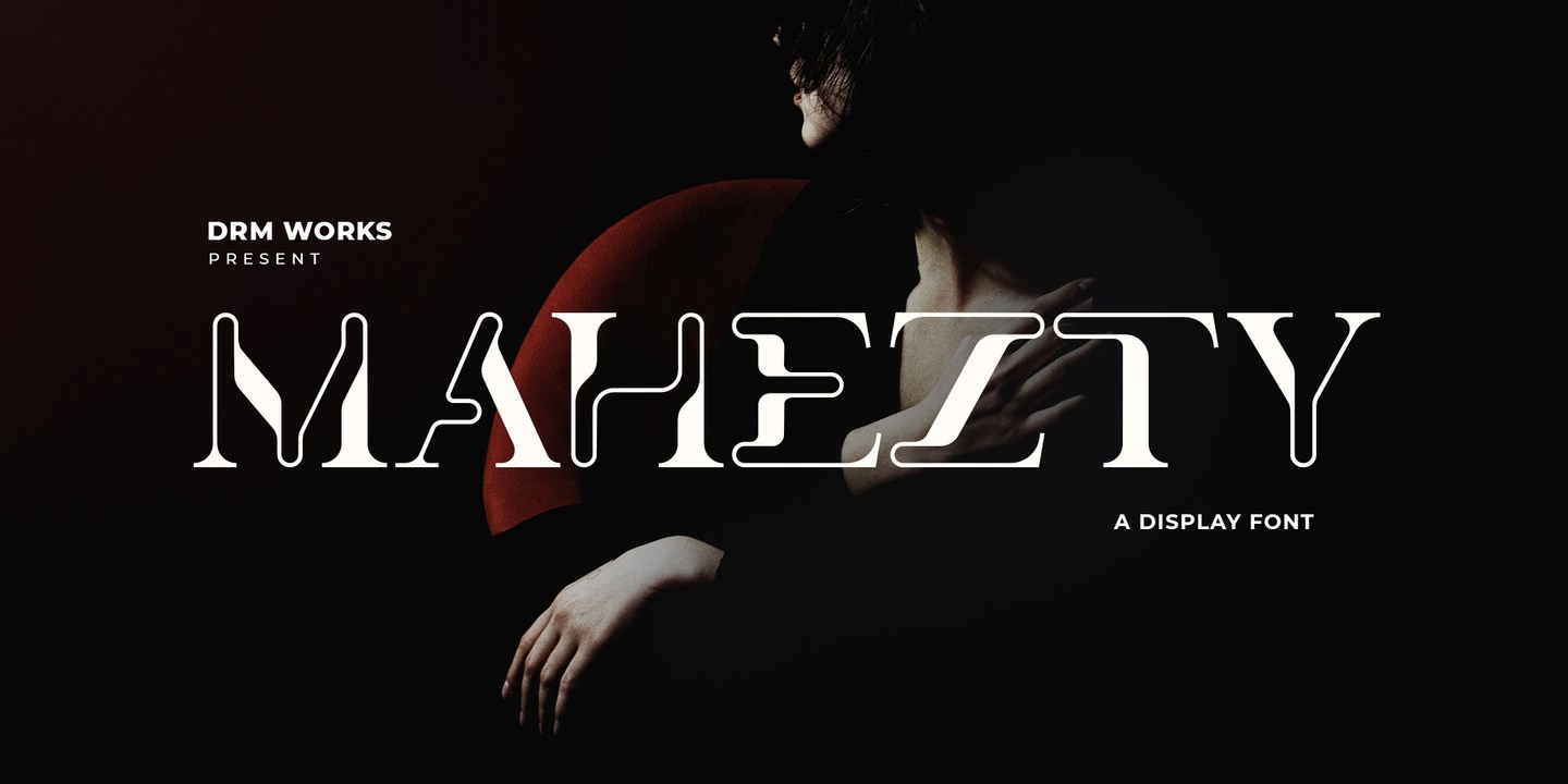 Пример шрифта Mahezty #1