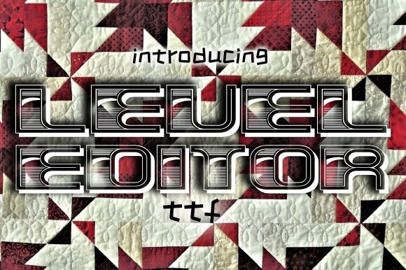 Пример шрифта Level Editor #1