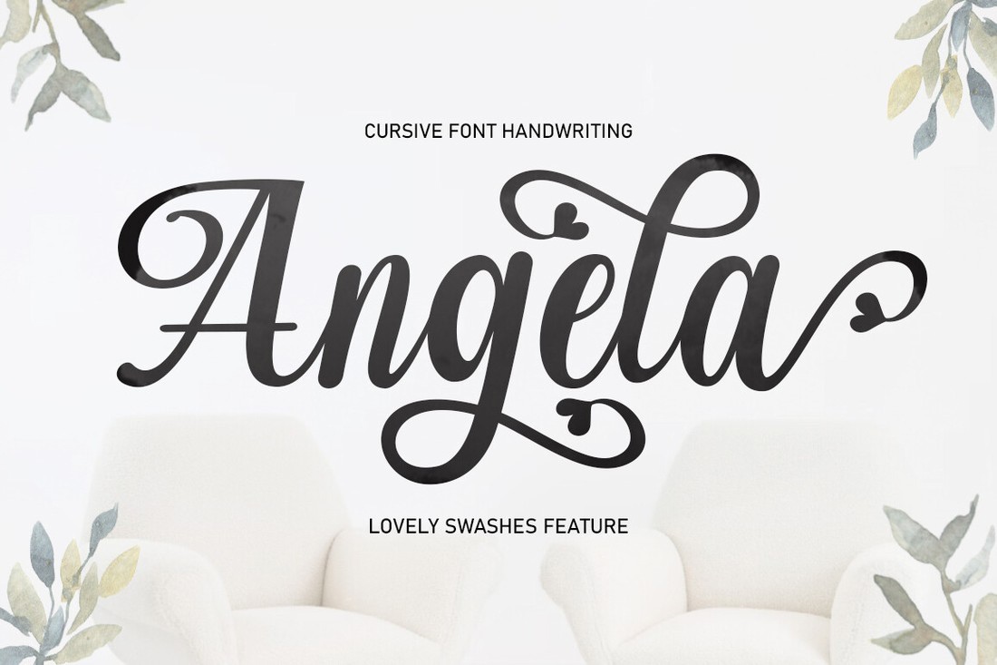 Пример шрифта Angela Story #1